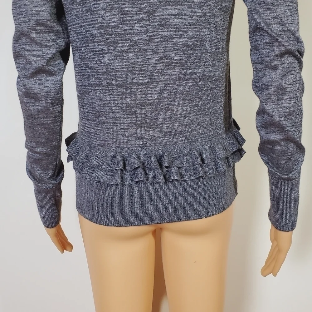 J.Crew ruffled long sleeve cardigan